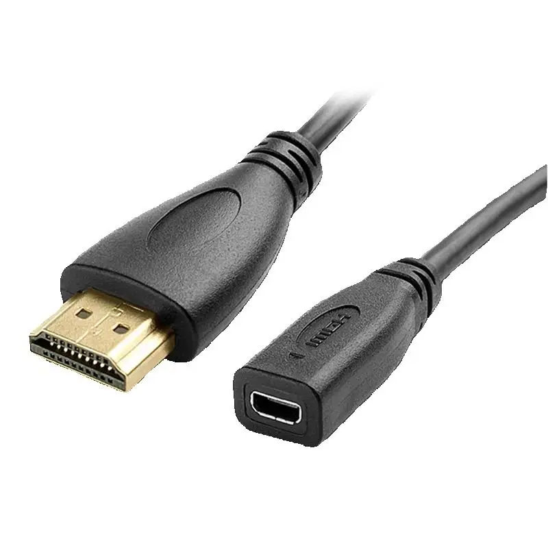 Home Cinema Projector 4K - Adapter Micro Mini HDMI żeńskie gniazdo