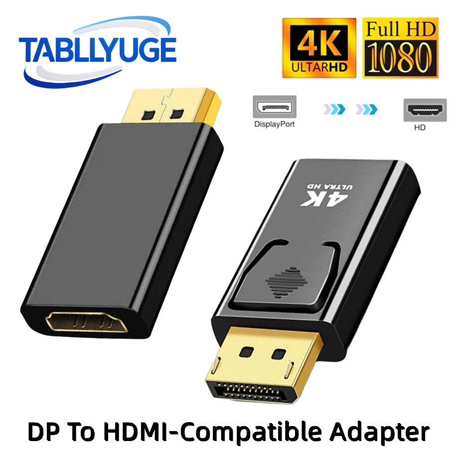 Home Cinema Projector 4K - Adapter 4K/1080P DP DisplayPort na HDMI,