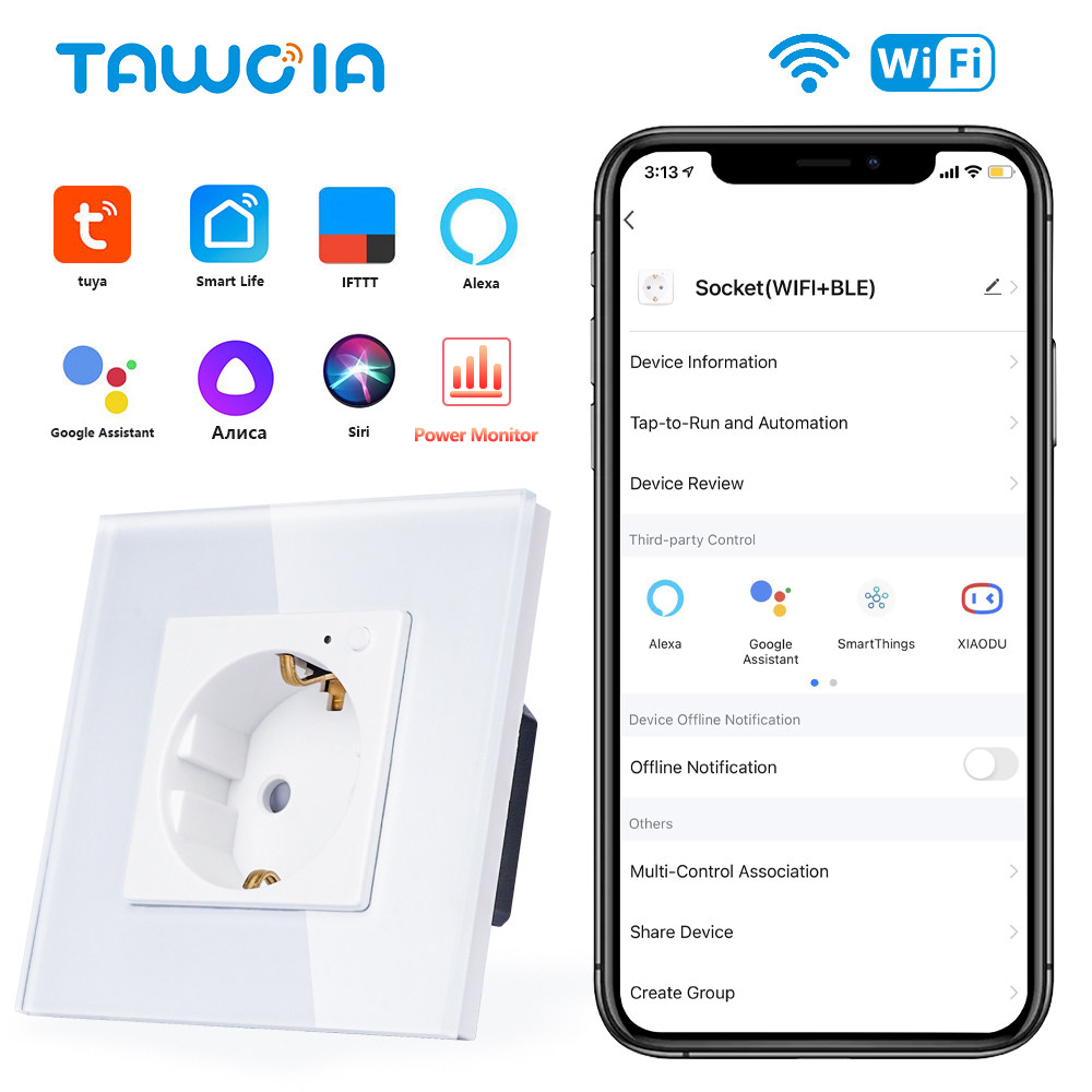 Home Cinema Alexa - TAWOIA Wifi Gniazdo ścienne Standard UE