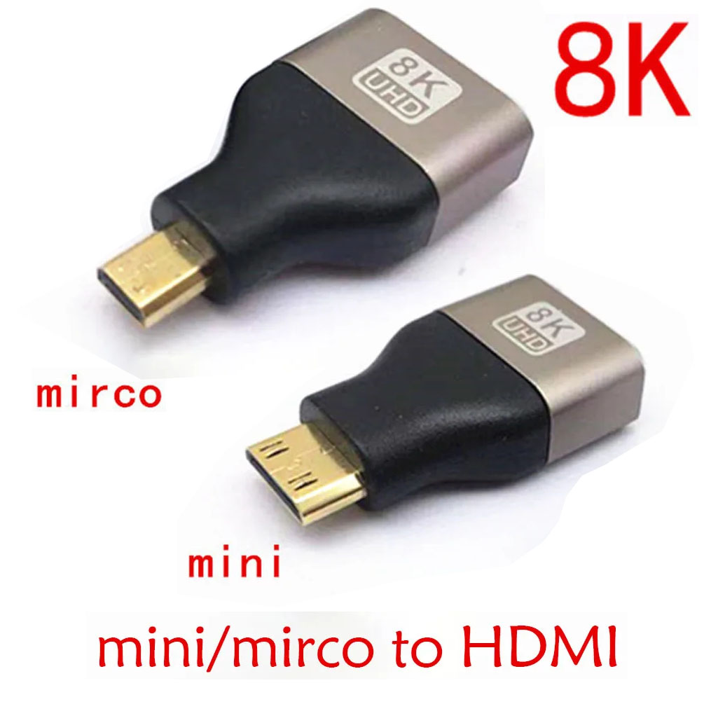 Home Cinema Projector 4K - Adapter HDMI Mini Micro do HDMI