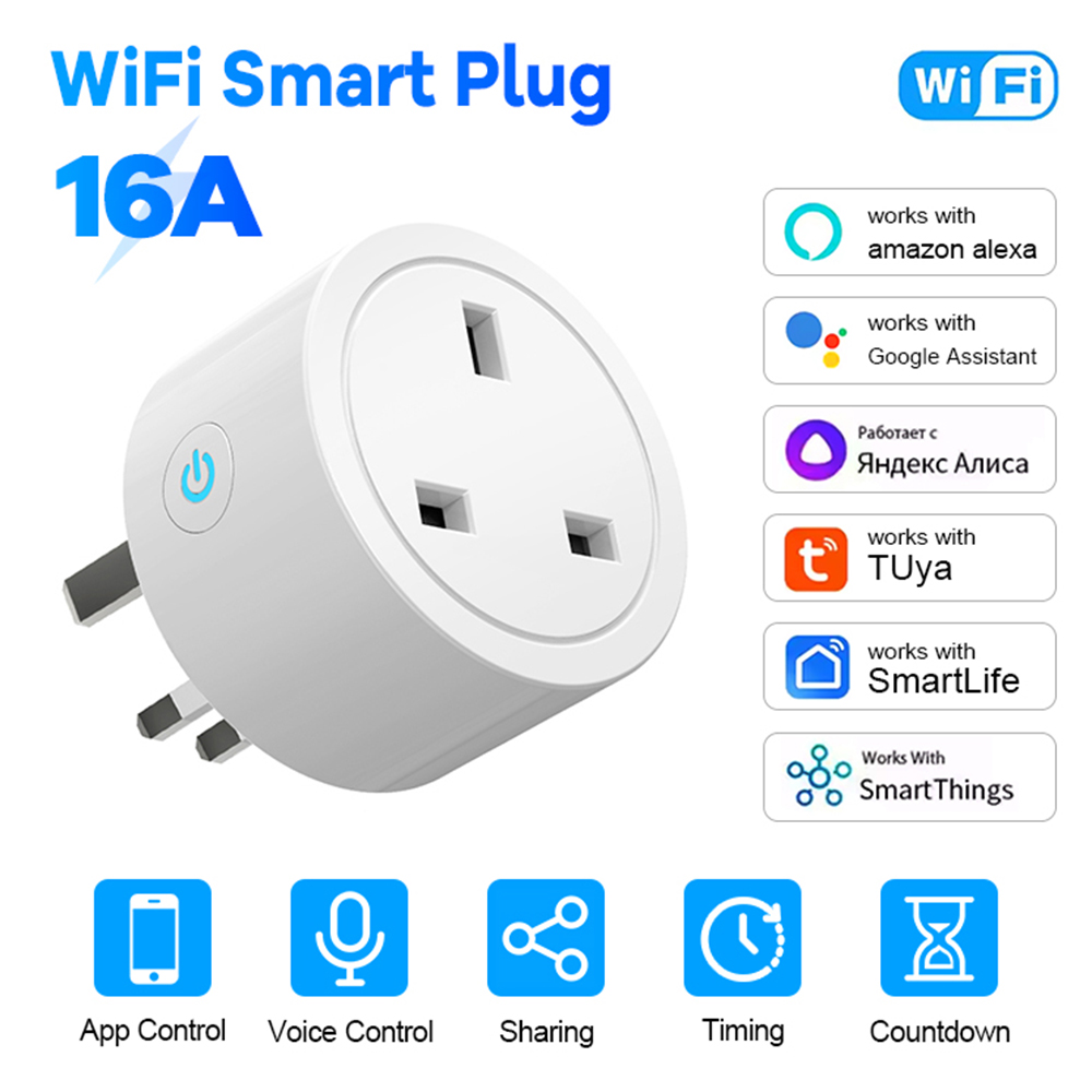 WiFi Smart Plug 16A UK Socket  – Home Cinema Alexa recenzja i cena