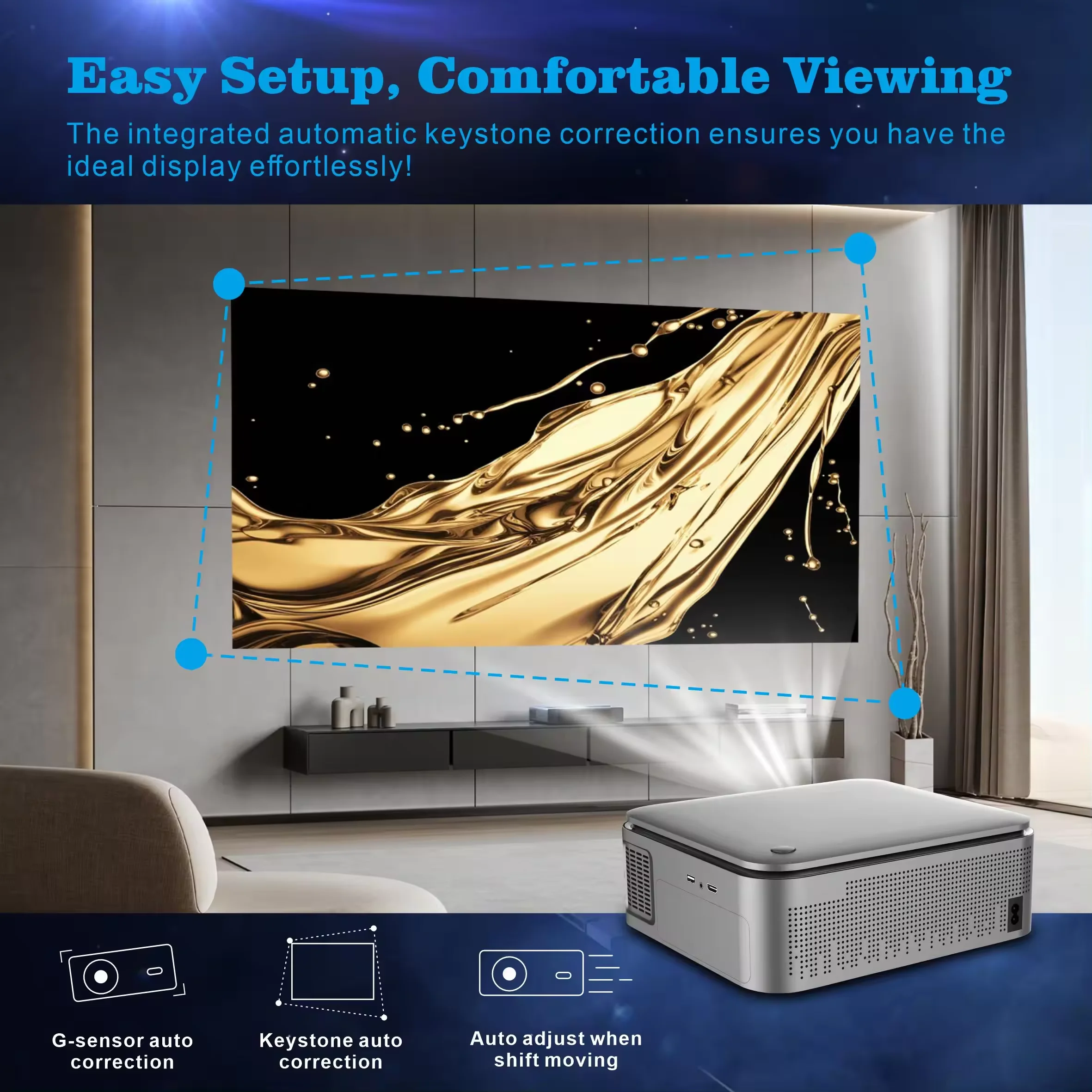 Nowy projektor HD 1080P HY450  – Home Cinema Projector 4K recenzja i cena