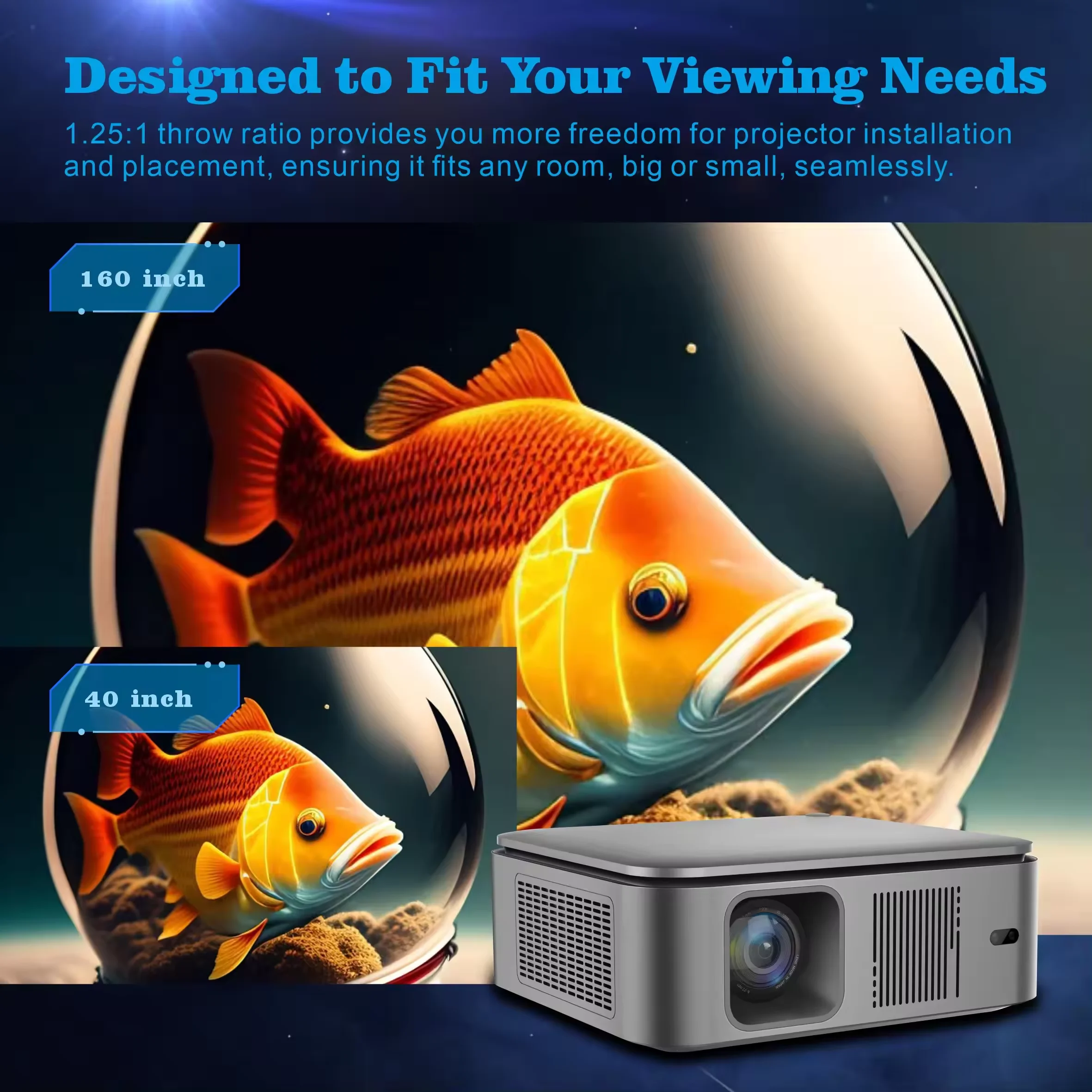 Nowy projektor HD 1080P HY450  – Home Cinema Projector 4K recenzja i cena